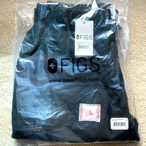 FIGS YOLA High Waisted Scrub Pant Small BLACK